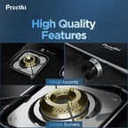 PREETHI SILVERIN  GLASS TOP 3 BUR