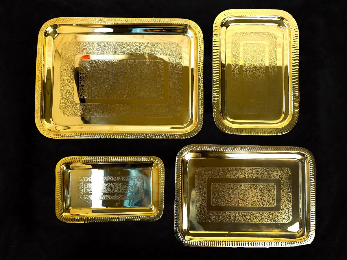 PURE BRASS SERVING SQUARE TRAY