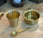 BRASS COFFEE FILTER AND BRASS TAWARA SET
