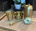 BRASS COFFEE FILTER AND BRASS TAWARA SET