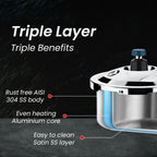 ULTRA TRYPLY SS COOKER Pressure Cooker