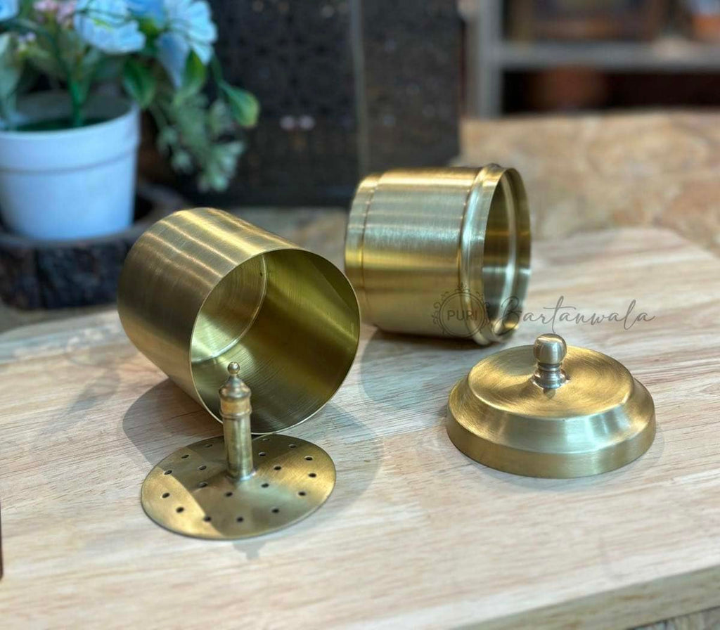 BRASS COFFEE FILTER AND BRASS TAWARA SET
