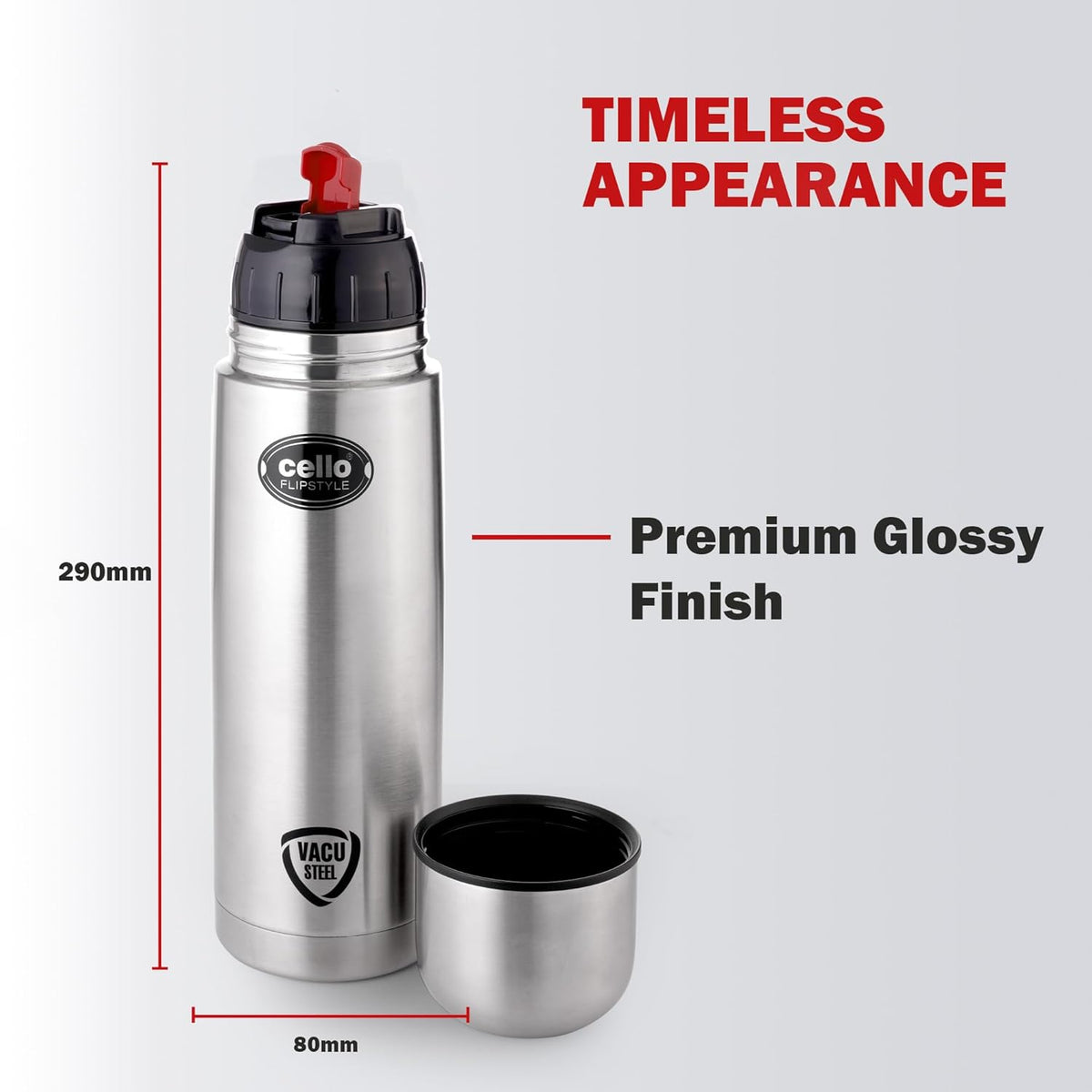 CELLO FLIP STYLE SS FLASK