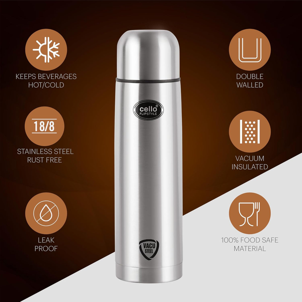CELLO LIFE STYLE SS FLASK