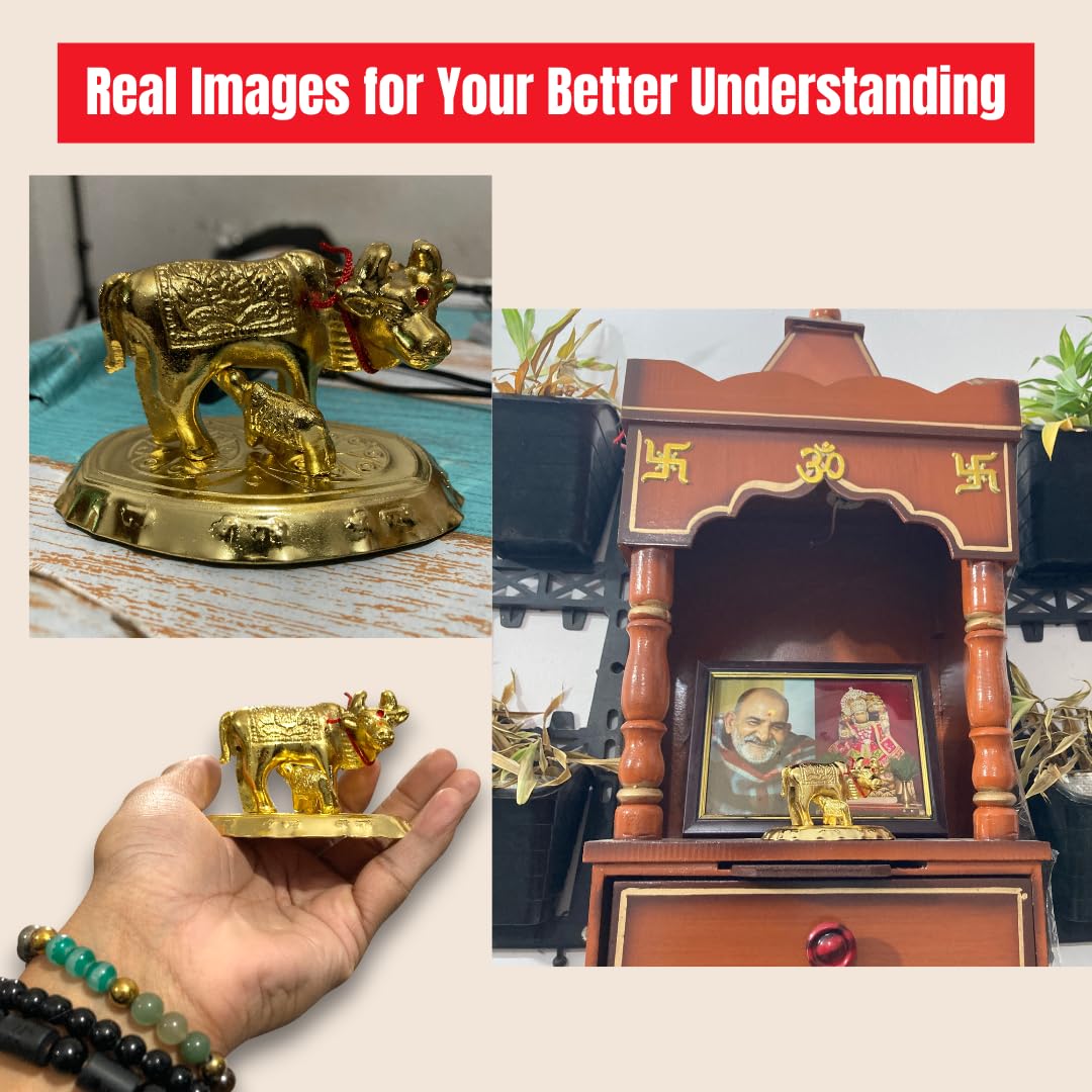 COW AND CALF KAMDHENU SCULPTURES