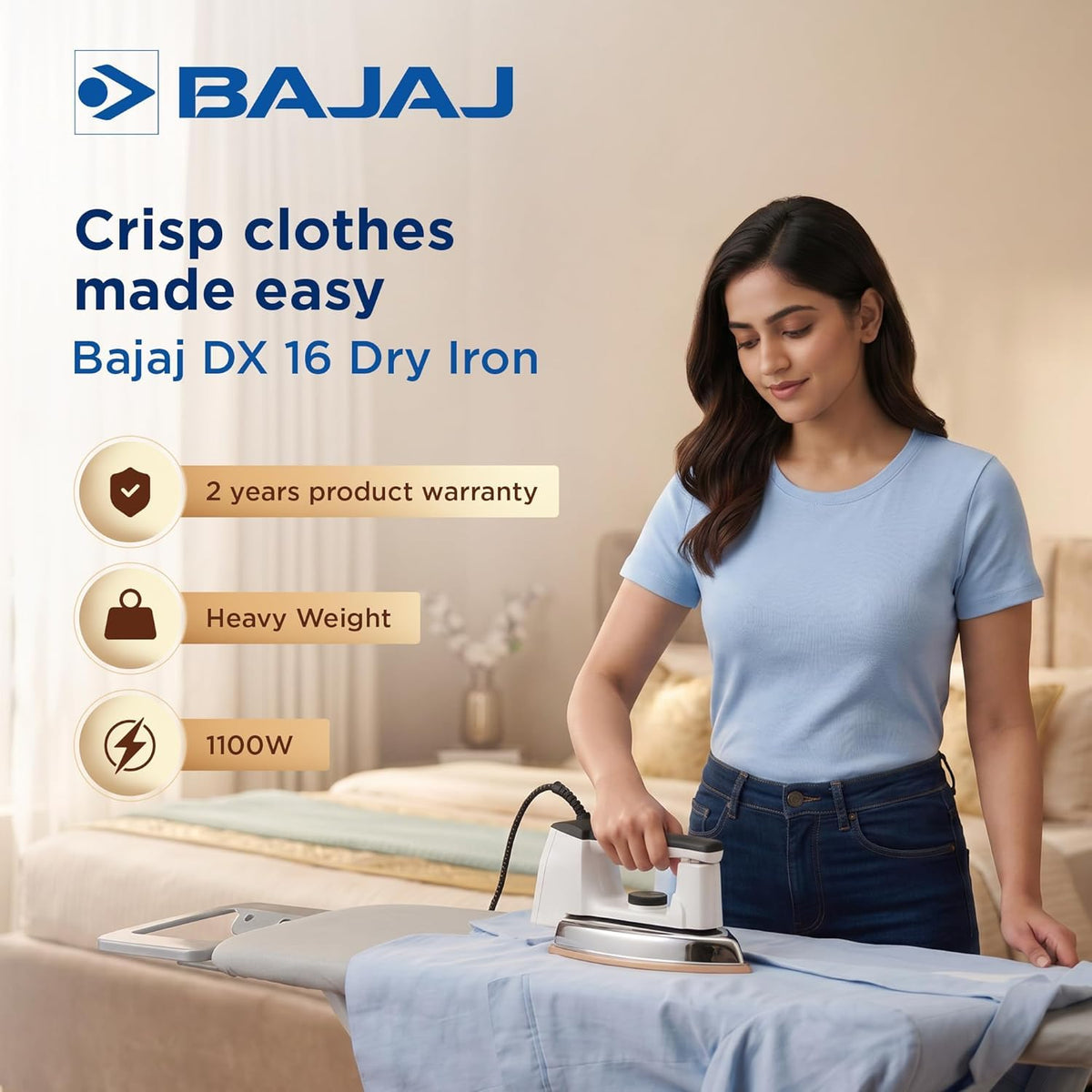 BAJAJ IRON BOX MAJESTY DHX 9 |1000W