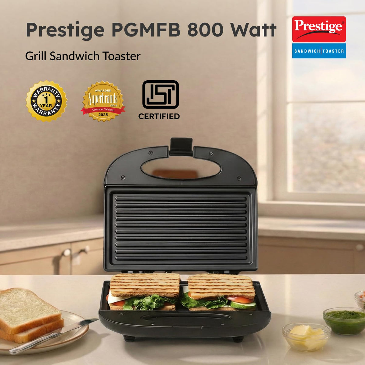 PRESTIGE SANWICH MAKER | MODEL-PGMFB