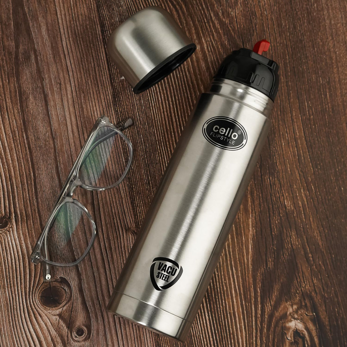 CELLO FLIP STYLE SS FLASK