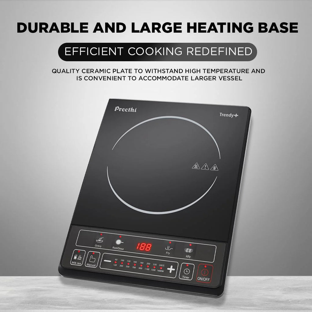 PREETHI TRENDY + INDUCTION COOK TOP |1600W