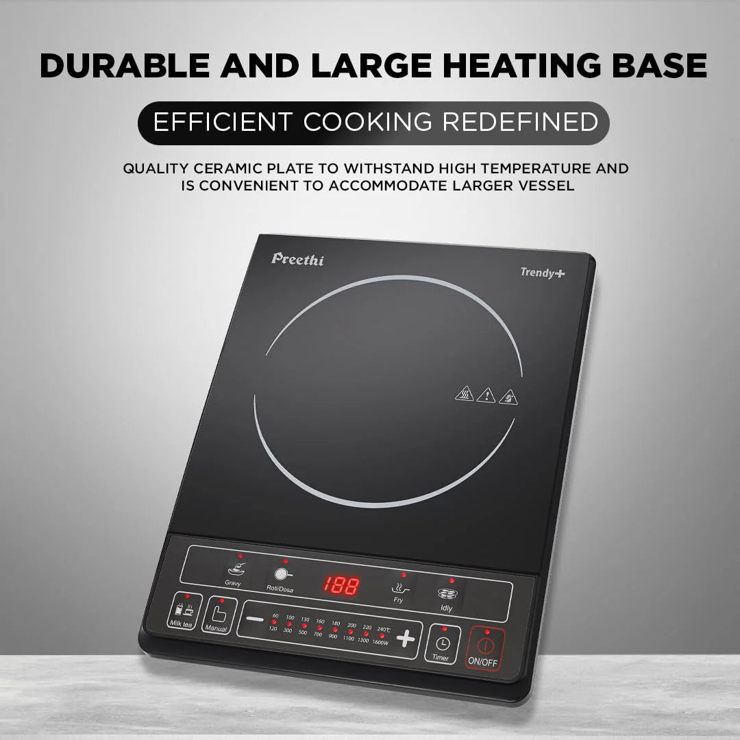 PREETHI TRENDY + INDUCTION COOK TOP |1600W