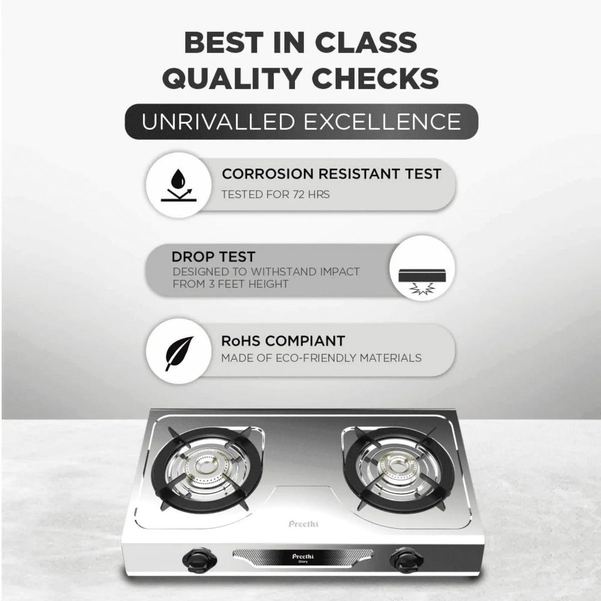 PREETHI GLORY 2 BUR GAS STOVE